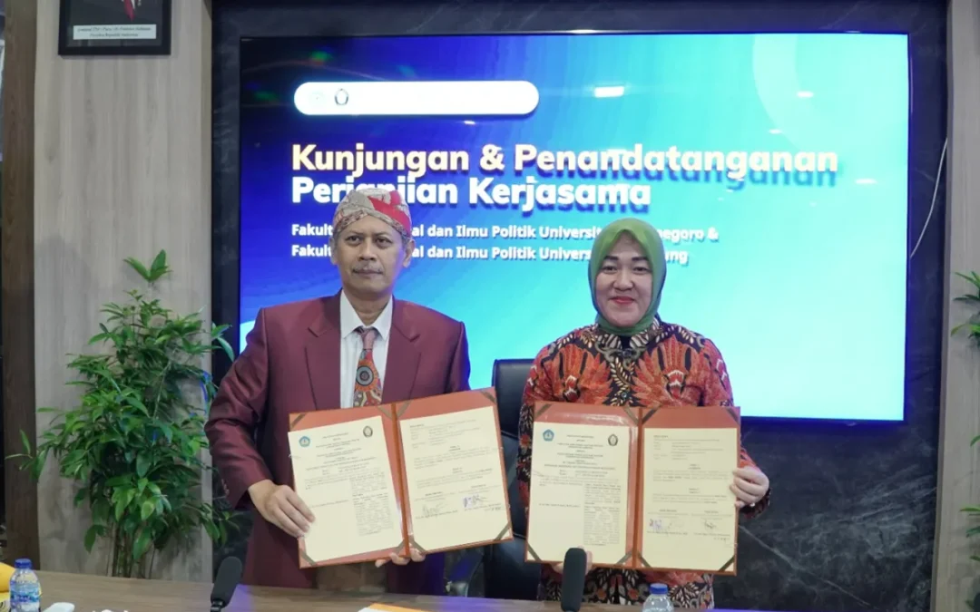 Perkuat Kolaborasi dan Mutu Akademik, FISIP Unila dan FISIP Undip Teken Perjanjian Kerja Sama