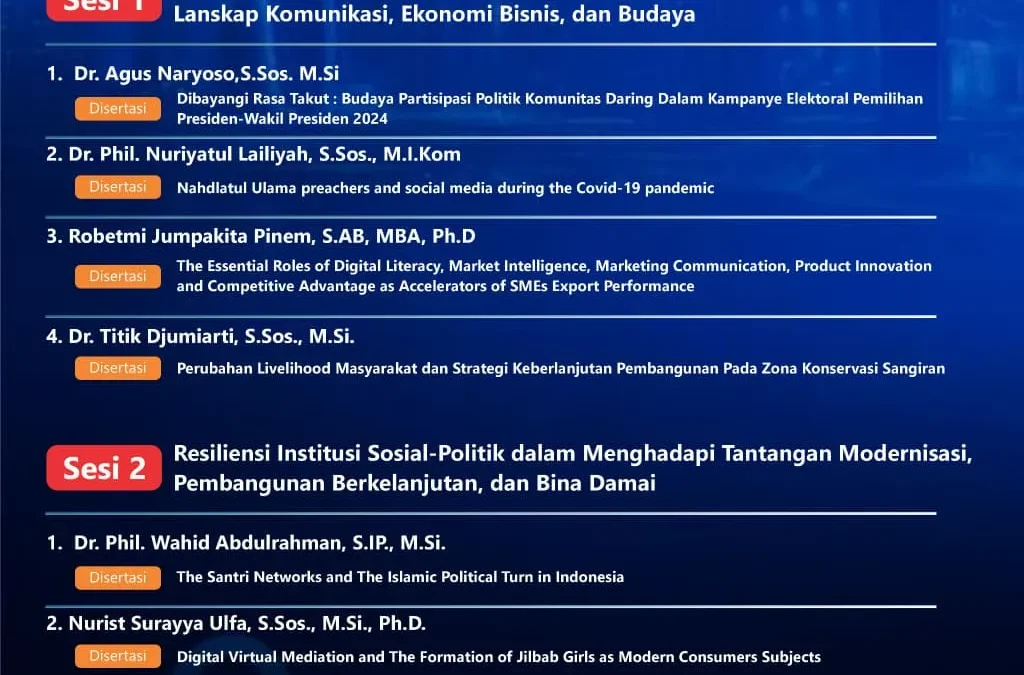 FISIP UNDIP “Conquering the World” at 57, Holds Scientific Oration on Digital Transformation