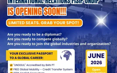 Peluang Kuliah Internasional Dibuka, FISIP UNDIP Buka Pendaftaran IUP Hubungan Internasional