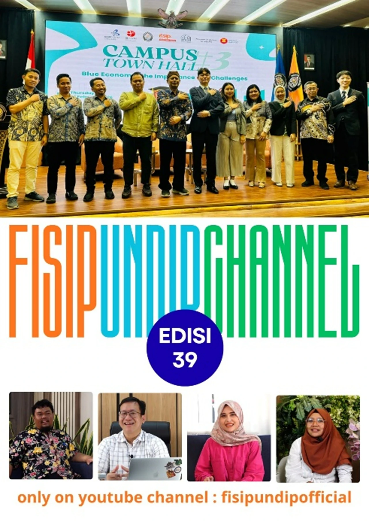FISIP UNDIP Channel Edisi 39 Bahas Publikasi Scopus, Kolaborasi Kebijakan Publik, hingga Brand Storytelling
